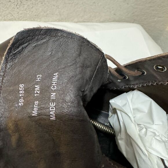 J. Murphy By Johnston & Murphy Mens Size 12 Ankle Boots Brown Leather - Picture 11 of 13